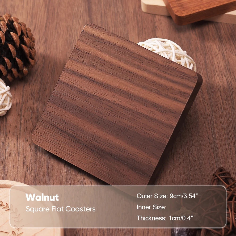 Solid Wood Round Coaster