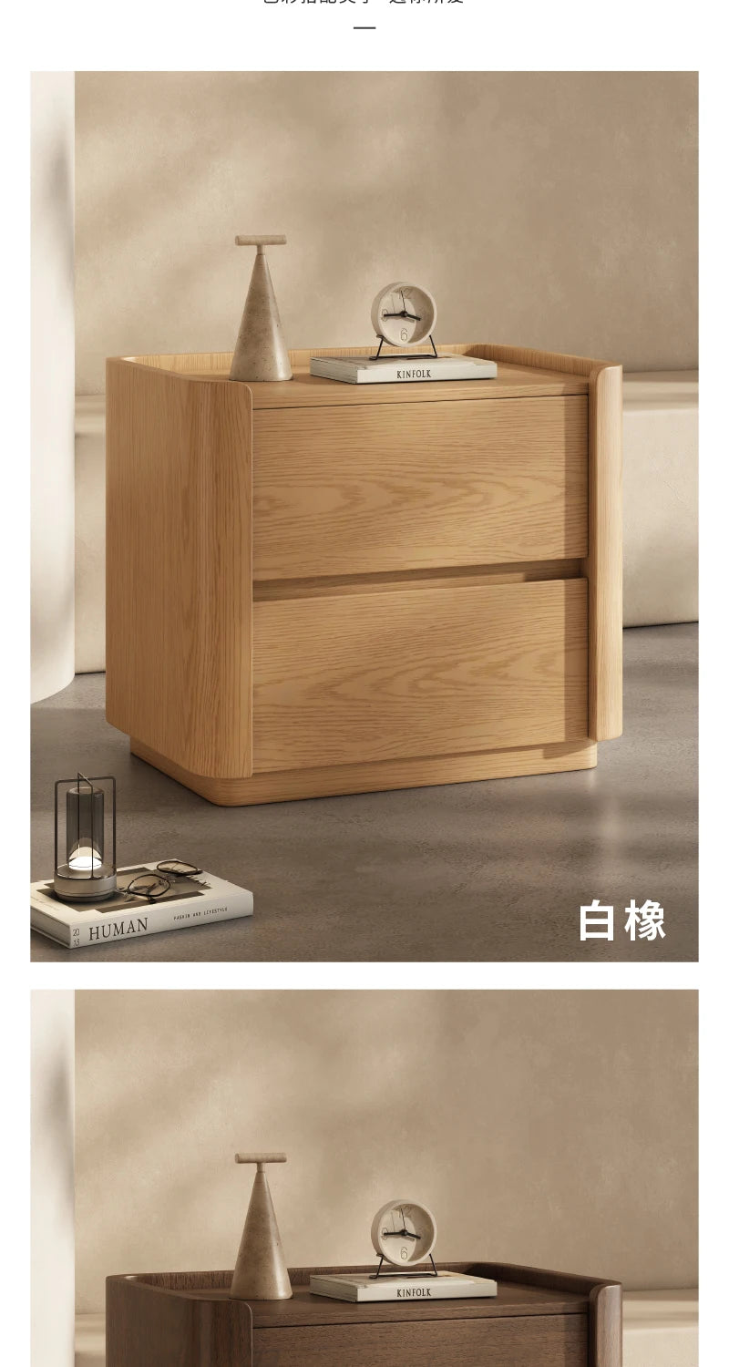 Modern Bedside Table with Integrated Storage