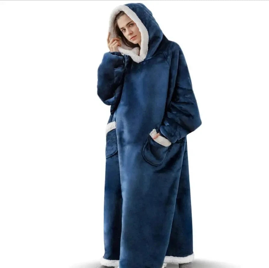 Oversized Fleece Blanket Hoodie