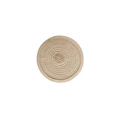 Round Woven Ramie Placemats, Set of 6