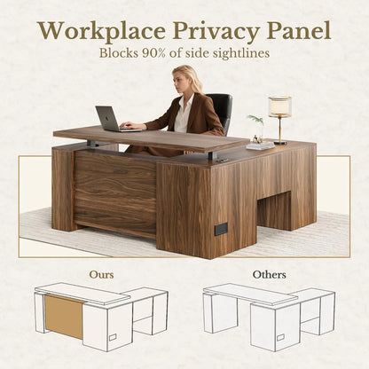 ErgoDesk L-Shape Standing Desk Set