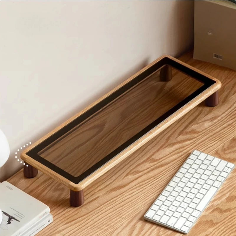 Solid Wood Desktop Monitor Stand