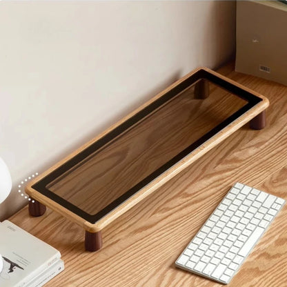 Solid Wood Desktop Monitor Stand