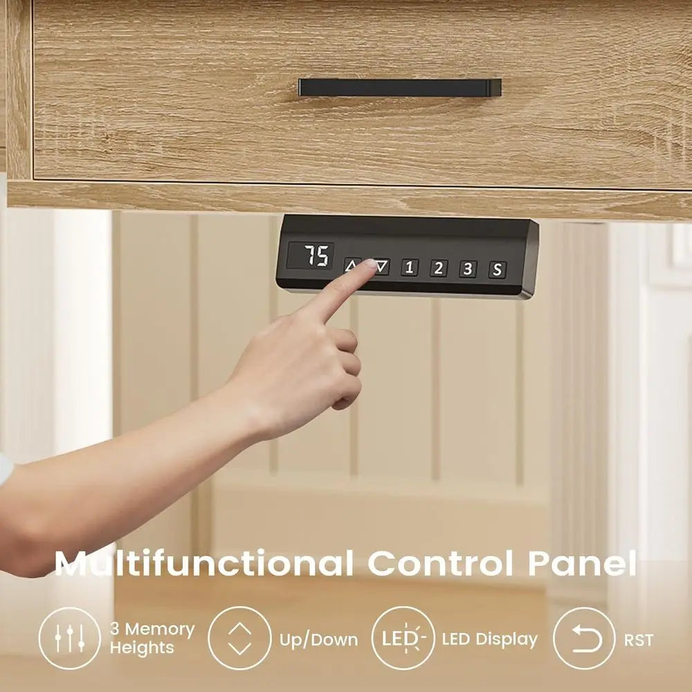 L-Shaped Electric Standing Desk