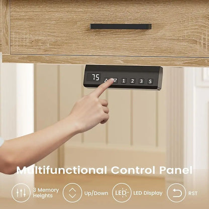 L-Shaped Electric Standing Desk
