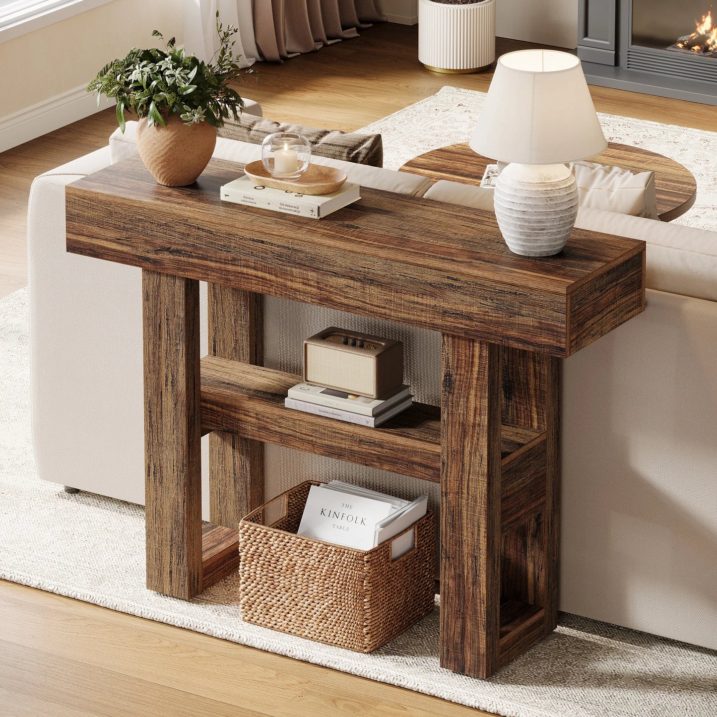 Colton Rustic Entryway Table