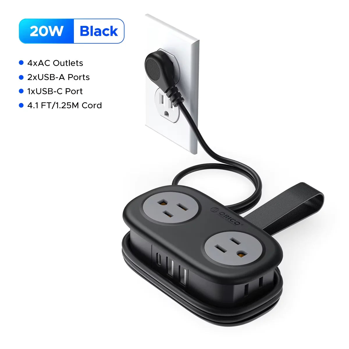 ORICO 4-Outlet Power Strip