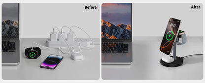 MagFusion Pro 3-in-1 Magnetic Wireless Charging Station