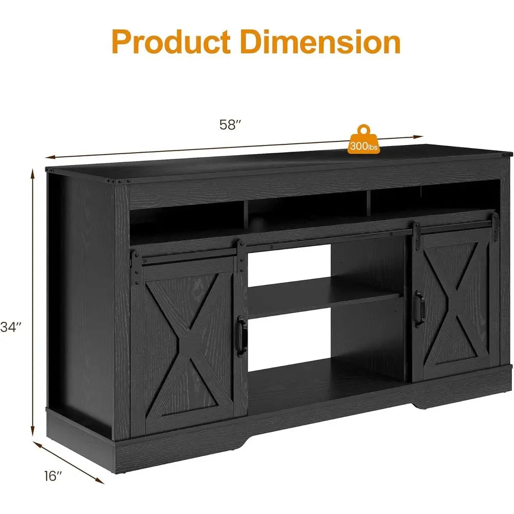 Sliding Barn Door TV Stand