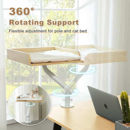360° Rotatable Cat Desk Bed