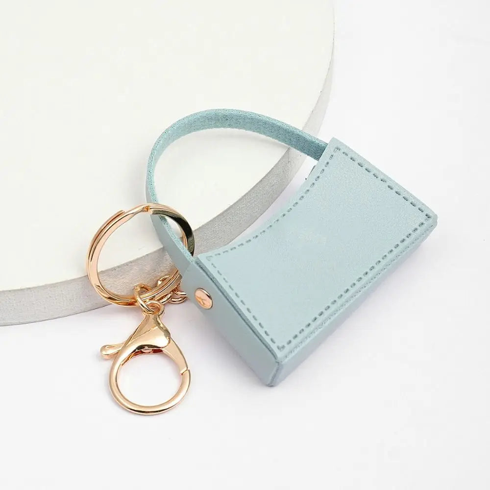 Candy Color Bag Charm Keychain