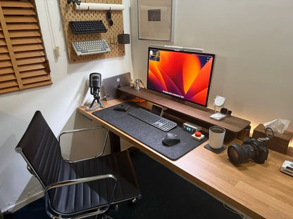 Modular Black Walnut Monitor Riser