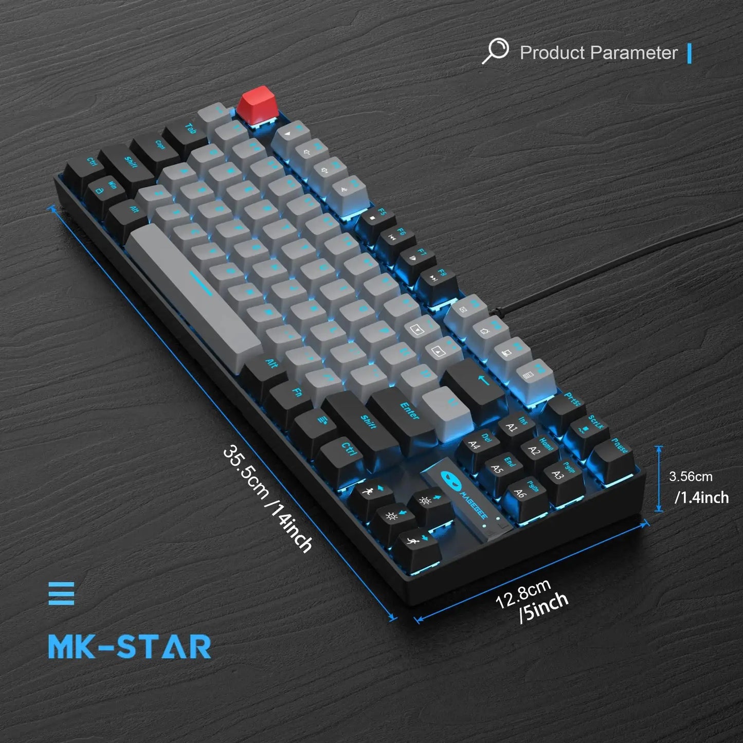 MageGee 75% TKL Mechanical Gaming Keyboard