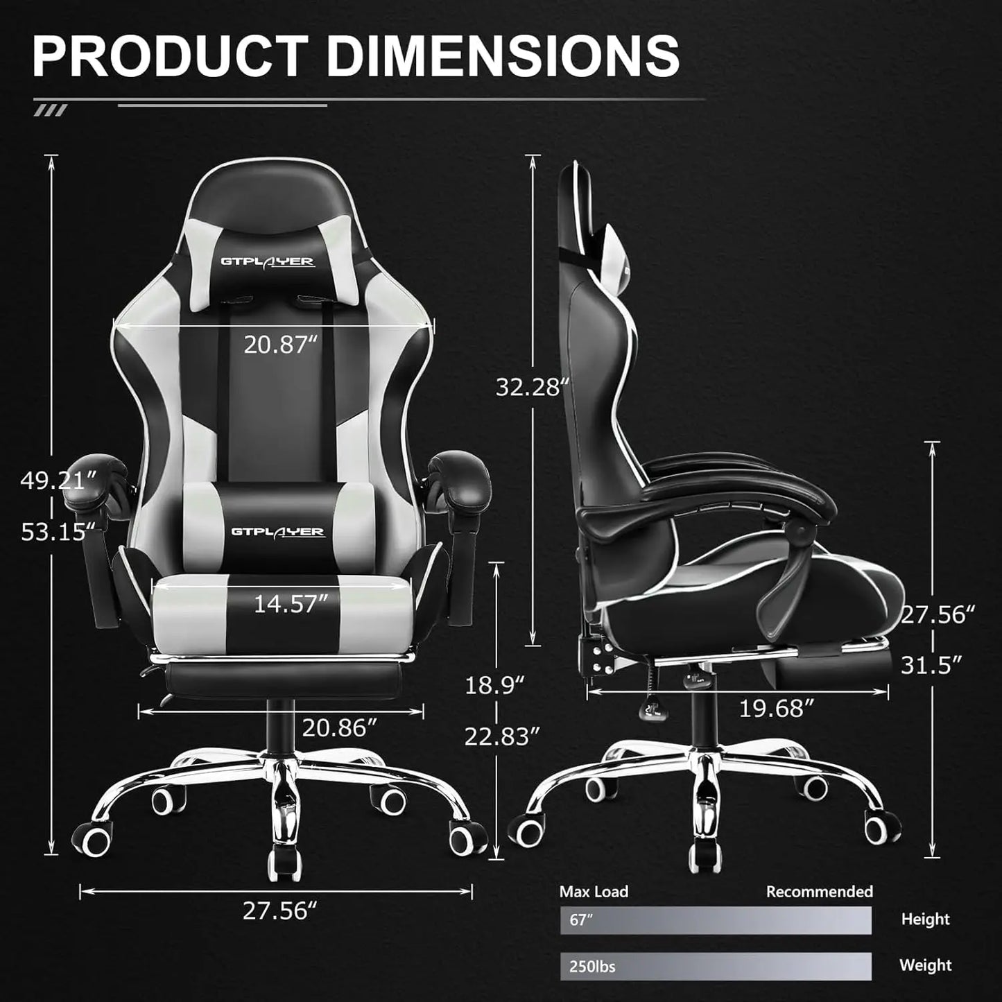 Pearl White Gaming Chair