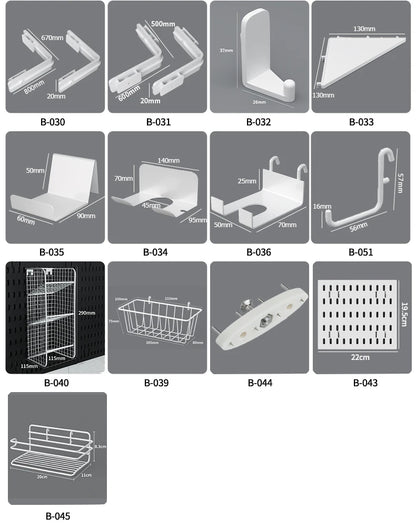No-Holes Wall Pegboard Organizer