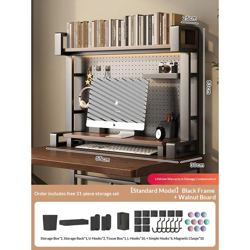 Pegboard Desktop Shelf Organizer