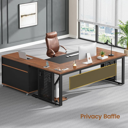 Monarch Executive L-Shaped Desk