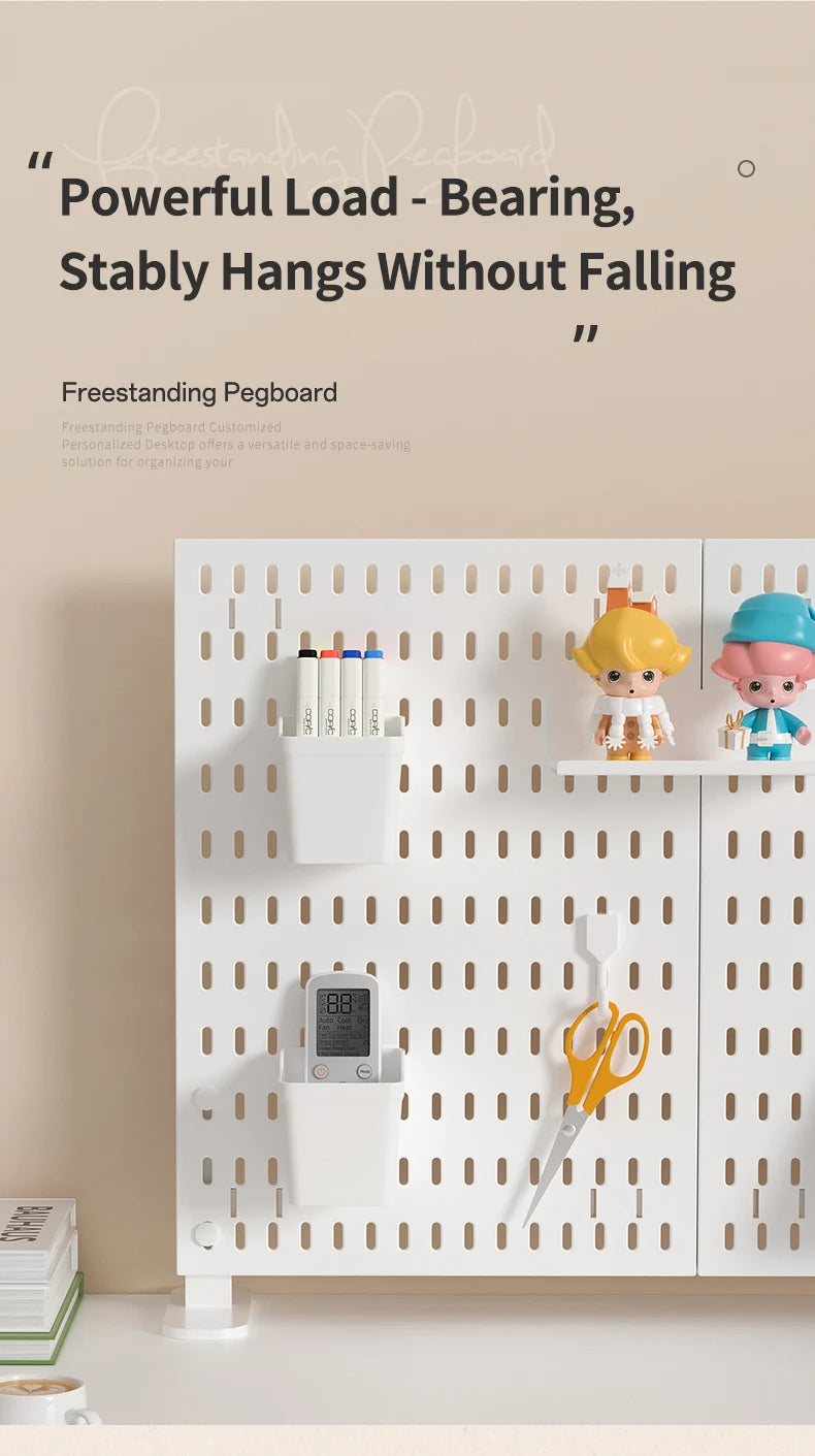 No-Drill Desktop Pegboard Organizer