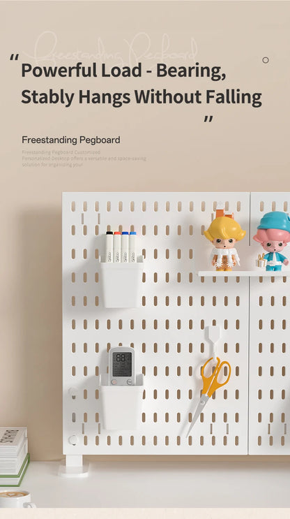 No-Drill Desktop Pegboard Organizer