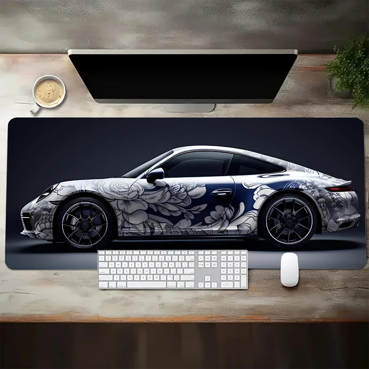 Sports Car Design XXL Gaming Mouse Pad