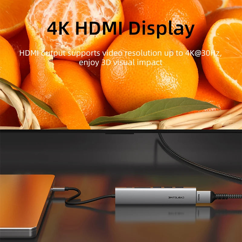 CABLETIME 7-in-1 USB-C Hub