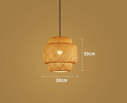 Handwoven Bamboo Pendant Lamp