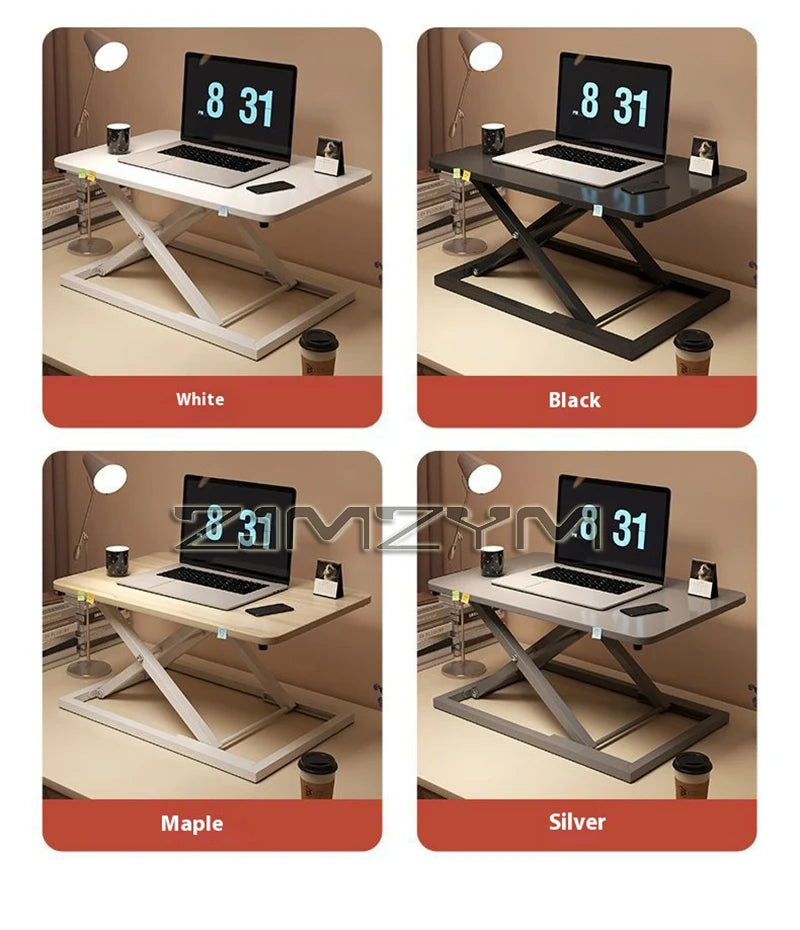 Foldable Laptop Desk with Storage & Keyboard Tray