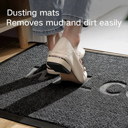Ergové Outdoor Door Mat Rubber Polypropylene Dark Gray