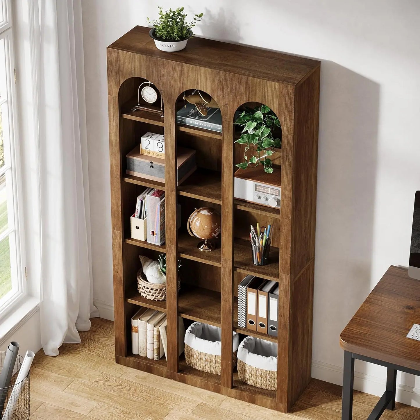 Ashcourt Mid-Century Bookshelf
