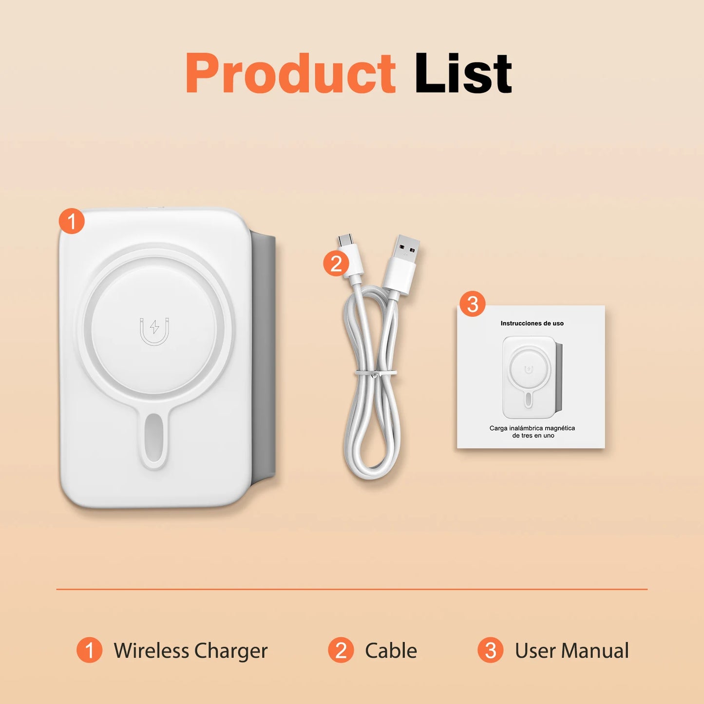 Foldable 3-in-1 Magnetic Charging Dock
