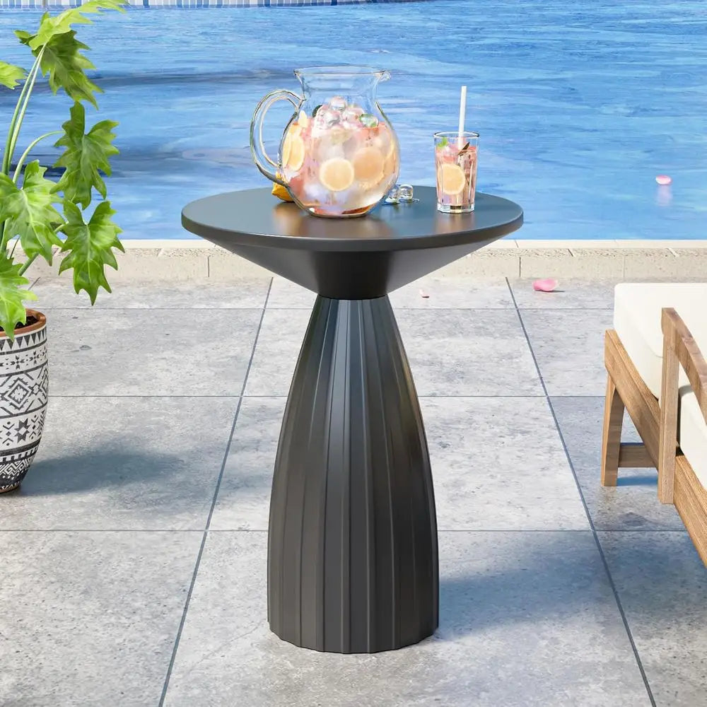 Iron Circle Side Table