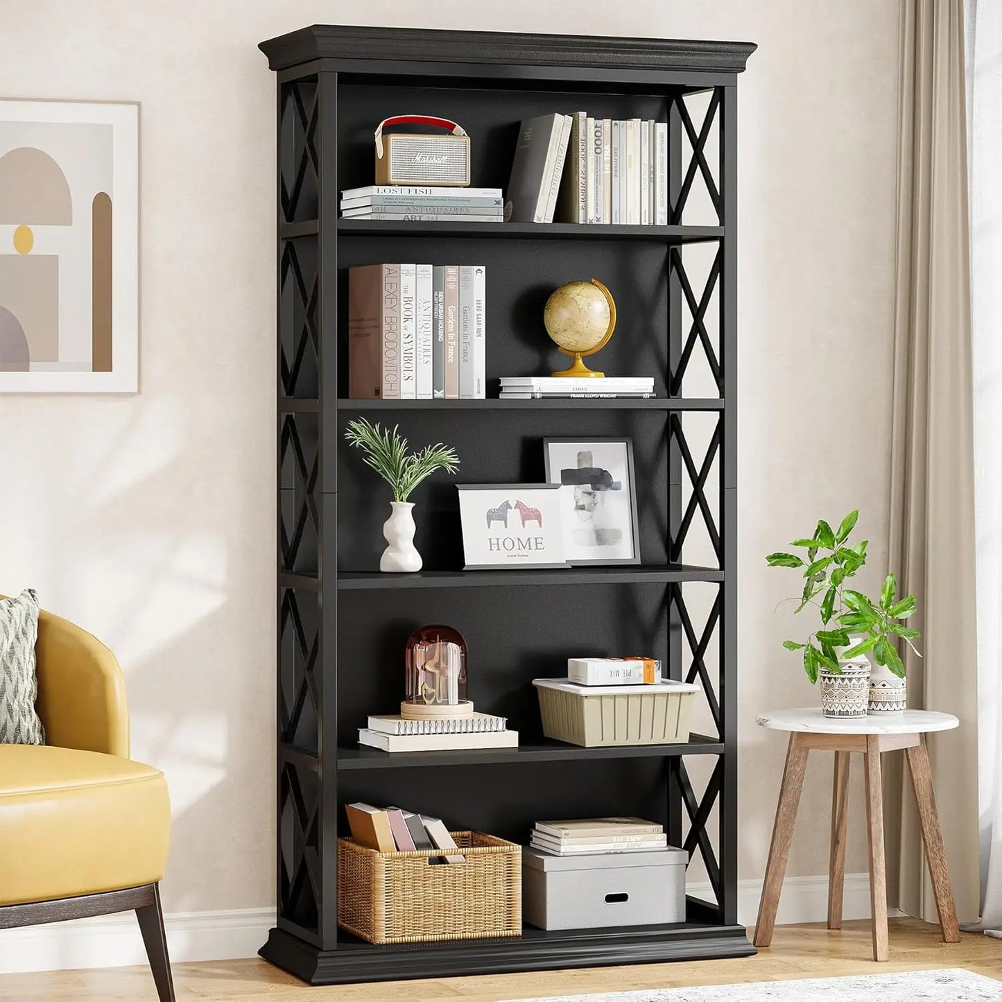 Ironwood 6-Tier Industrial Bookcase
