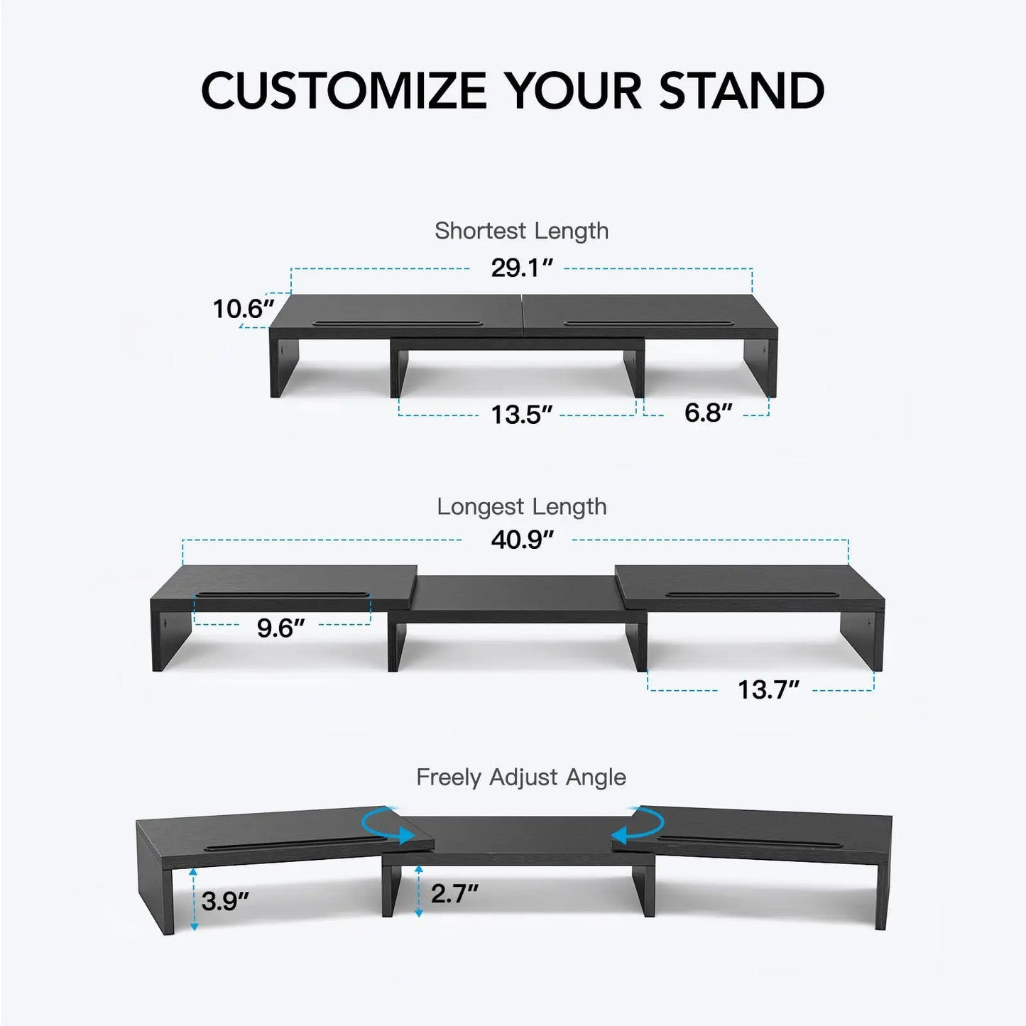 Dual Monitor Stand Riser