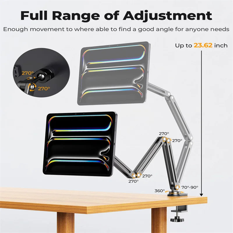 ProCharge Magnetic iPad Desk Mount & Charging Stand
