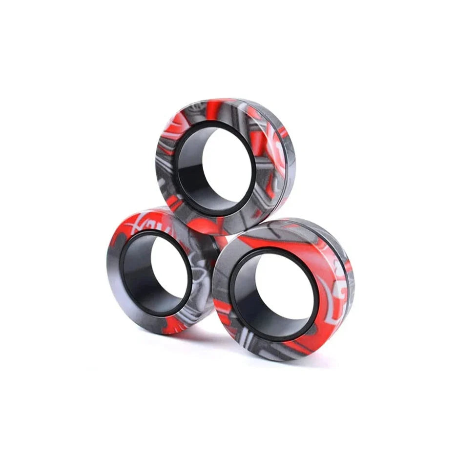 3Pc Magnetic Rings Fidget Toy Set