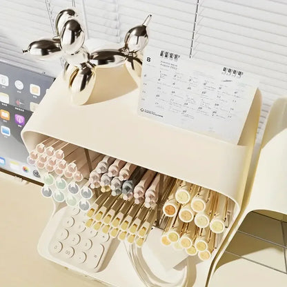Multi-Layer Desk Organizer with Pencil Holder