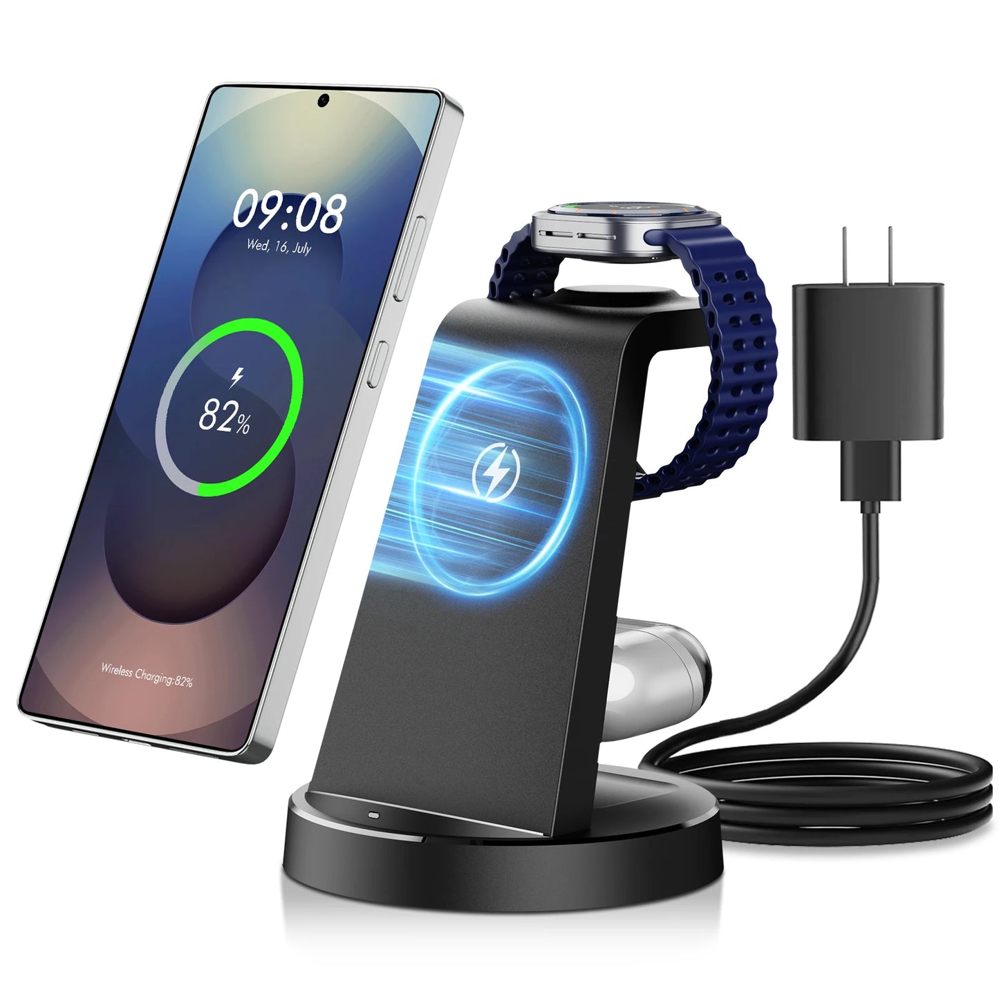 FlexCharge Voyager 3-in-1 Magnetic Wireless Charging Station