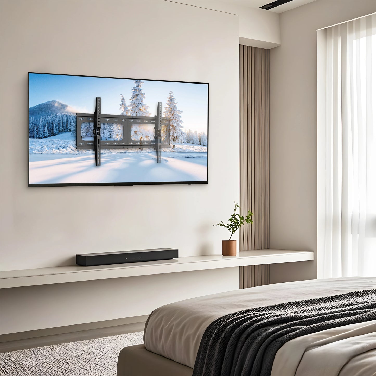 Ultra Slim Tilting TV Mount