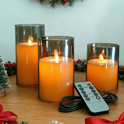 USB Rechargeable LED Candles (3-Pack)