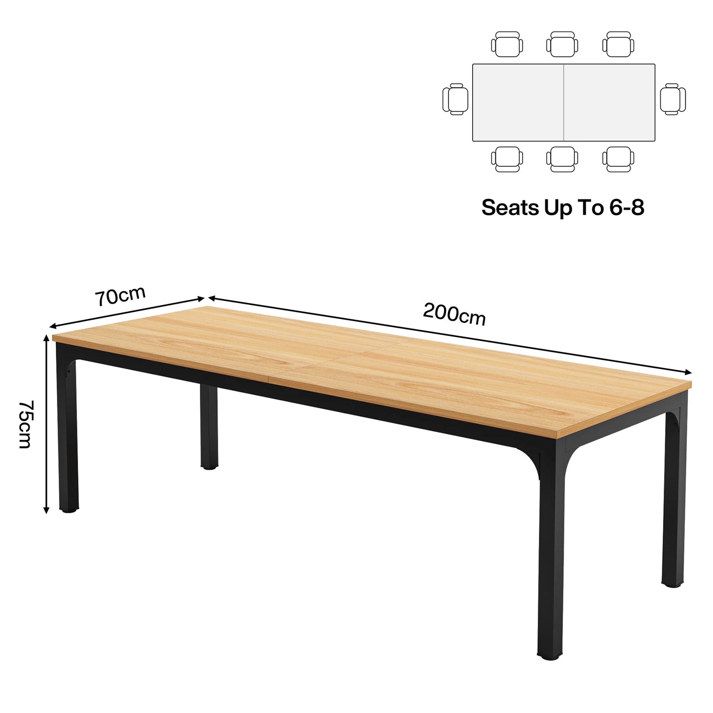 Tribesigns 78.7" Extra-Long Dual Workstation Desk