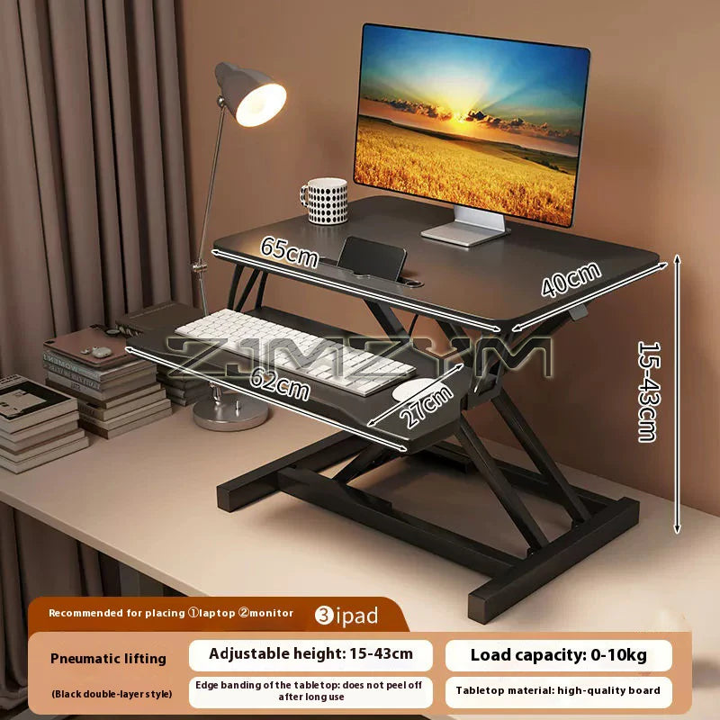 Foldable Laptop Desk with Storage & Keyboard Tray