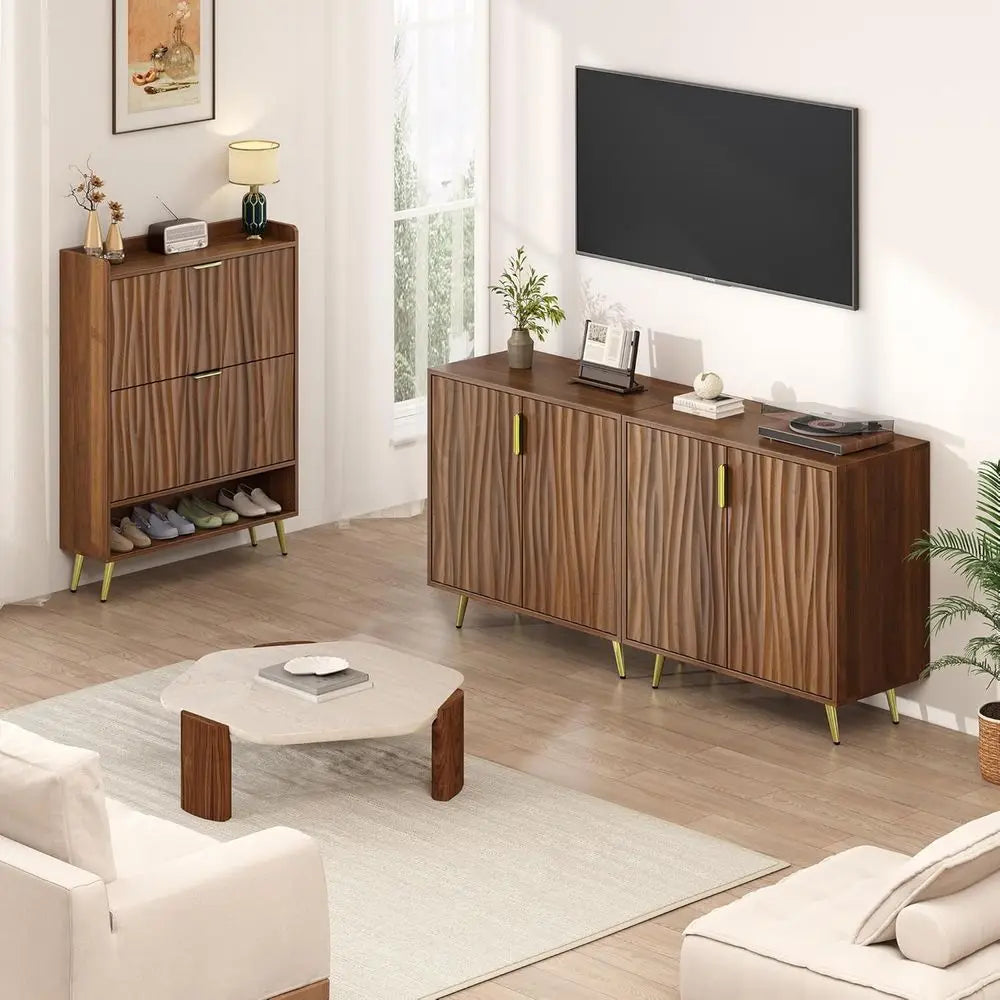 Walnut Buffet Sideboard