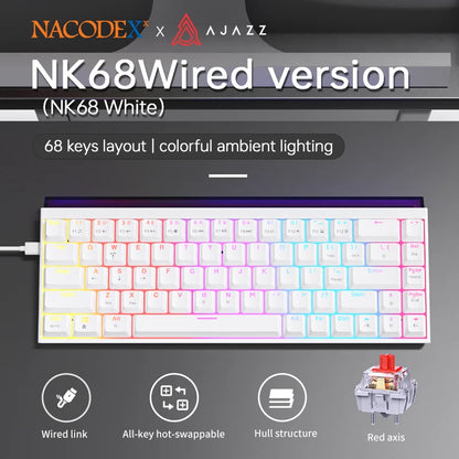 NK68 Hot-Swap Mechanical Keyboard