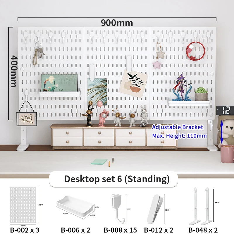 No-Drill Desktop Pegboard Organizer