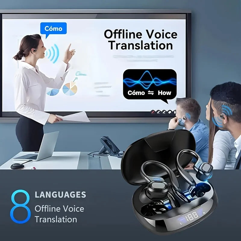 Ear-Hook AI Translation Earbuds
