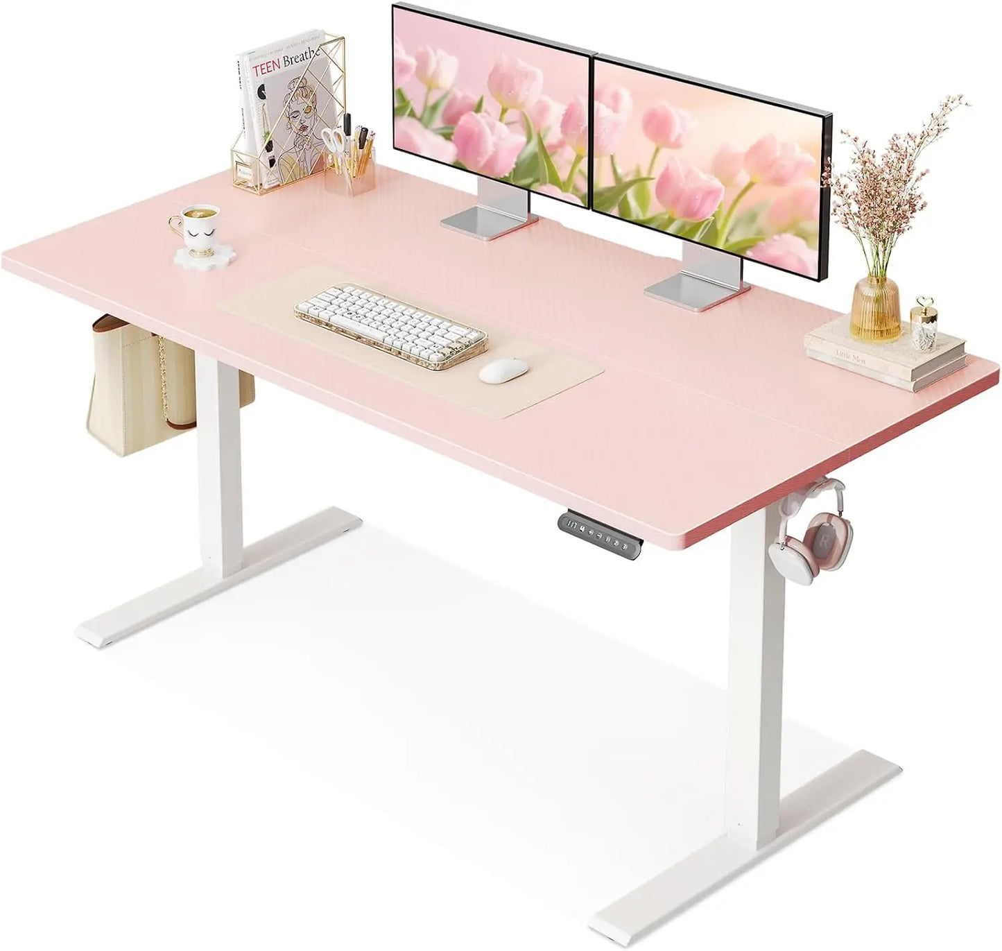 Rosalind Blush Standing Desk
