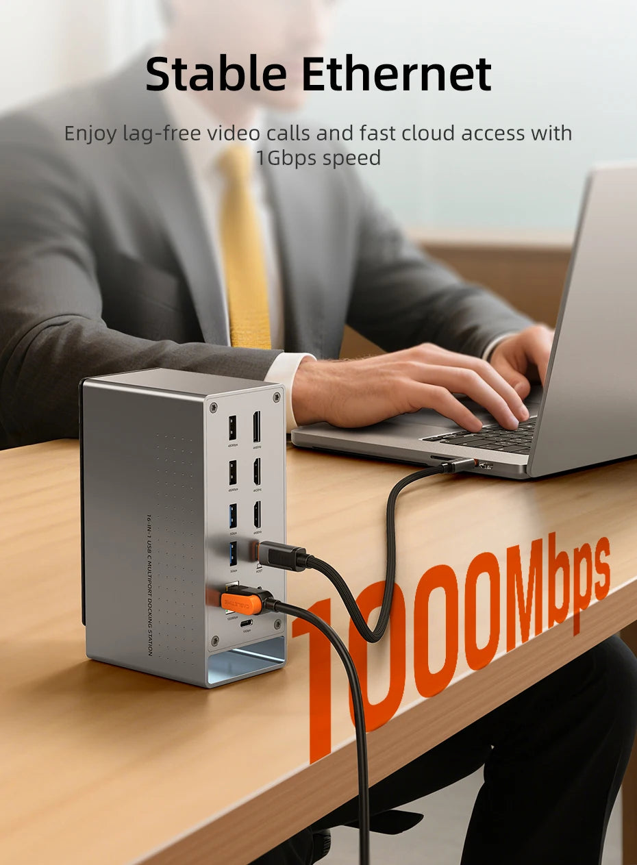 CABLETIME 16-in-1 Docking Station