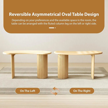 Curved Wood Writing Desk
