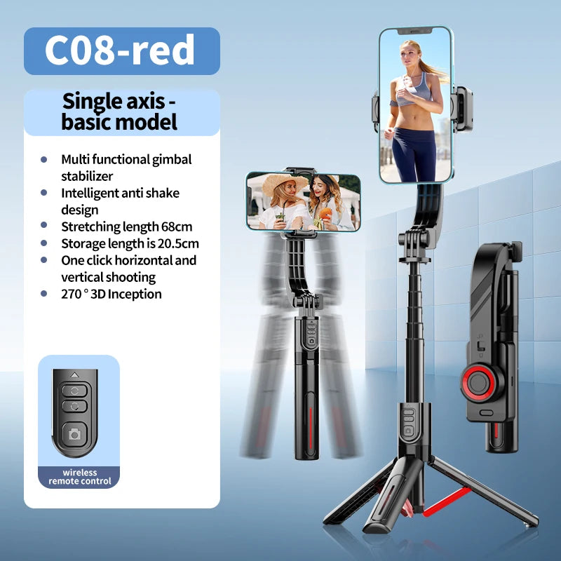 Wireless Bluetooth Gimbal Tripod