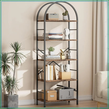 Arbora Arched 5-Tier Bookcase